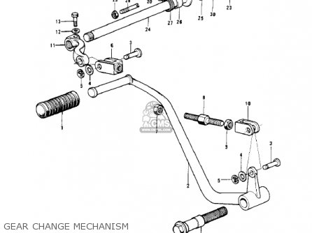 GEAR CHANGE MECHANISM - H2C MACH IV 1975 CANADA