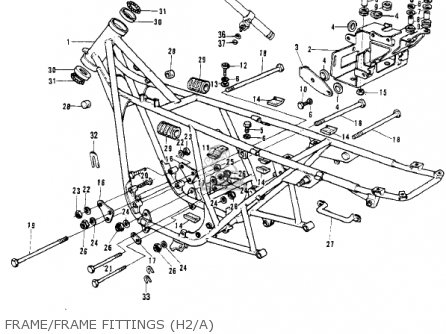 FRAME/FRAME FITTINGS (H2/A) - H2C MACH IV 1975 CANADA