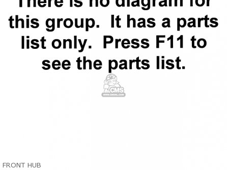 FRONT HUB - H2C MACH IV 1975 CANADA