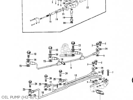 OIL PUMP (H2-B/C) - H2C MACH IV 1975 CANADA