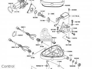 Kawasaki JH1100-A2 JETSKI1100 ZXI 1997 USA parts lists and schematics