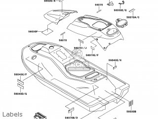 Kawasaki JH1100-A3 JETSKI1100 ZXI 1998 USA parts lists and
