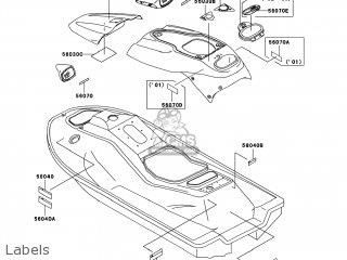 Kawasaki JH1100-A6 JETSKI1100 ZXI 2001 USA parts lists and