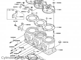 Kawasaki JH1100-B1 JETSKI ULTRA 130 D.I. 2001 USA parts