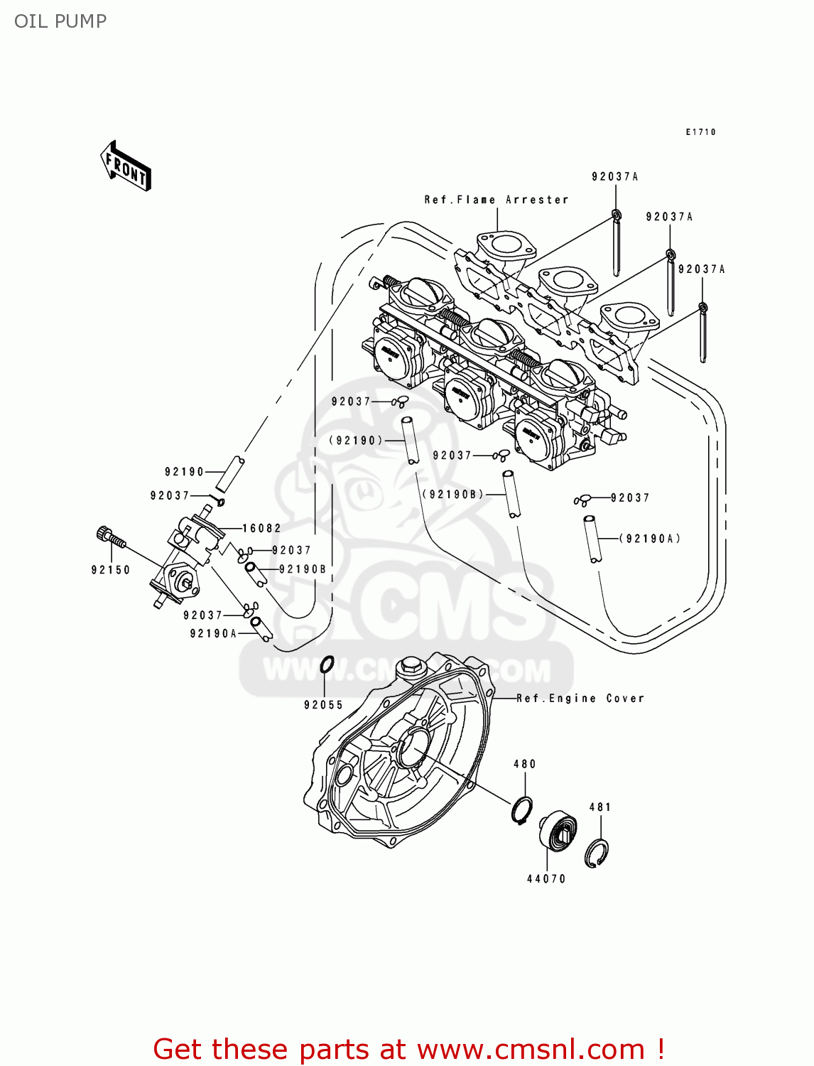 Kawasaki JH900-A1 JETSKI900ZXI 1995 FRANCE AL OIL PUMP - buy original ...