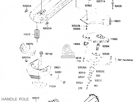 Kawasaki JS300-B1 300) 1986 FRANCE AL parts lists and schematics