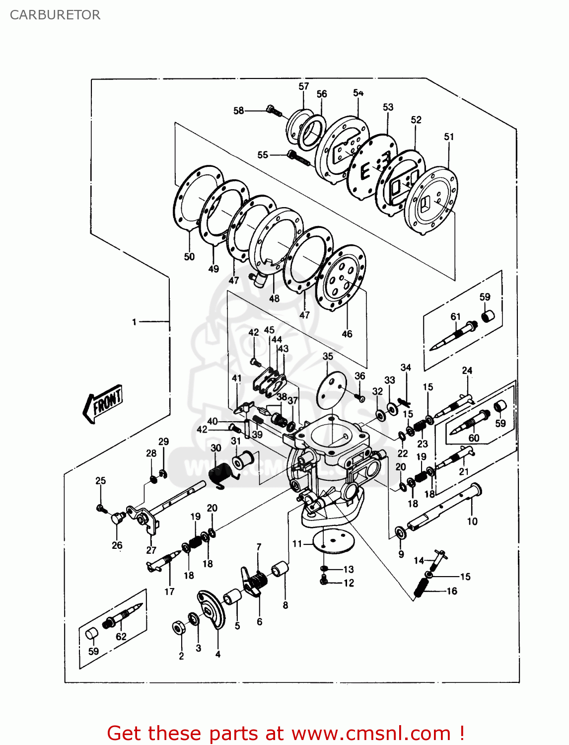 Kawasaki JS550A5 JETSKI550 1986 USA CARBURETOR buy original