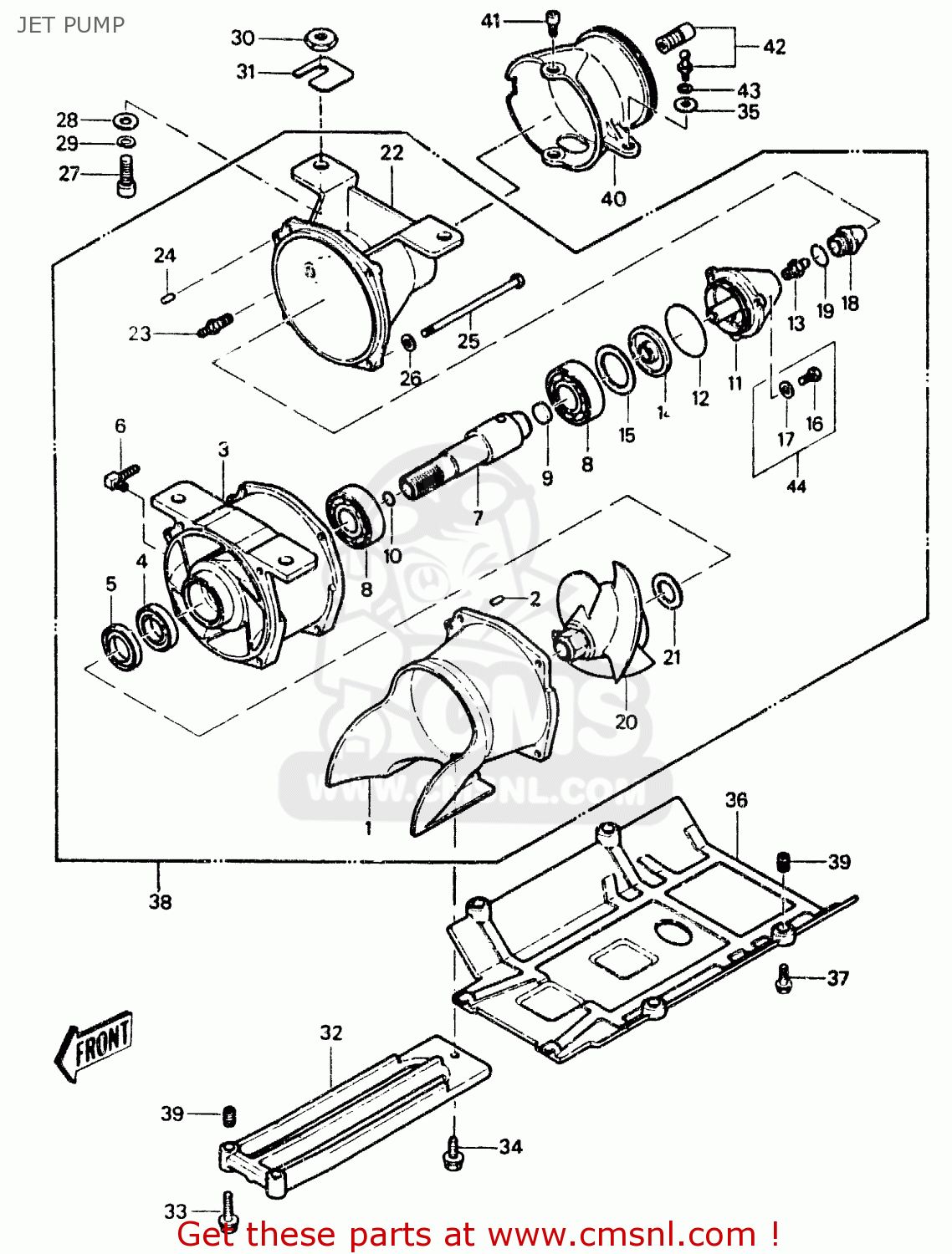 Kawasaki JS550A6 JETSKI550 1987 UNITED KINGDOM FR AL IT JET PUMP buy