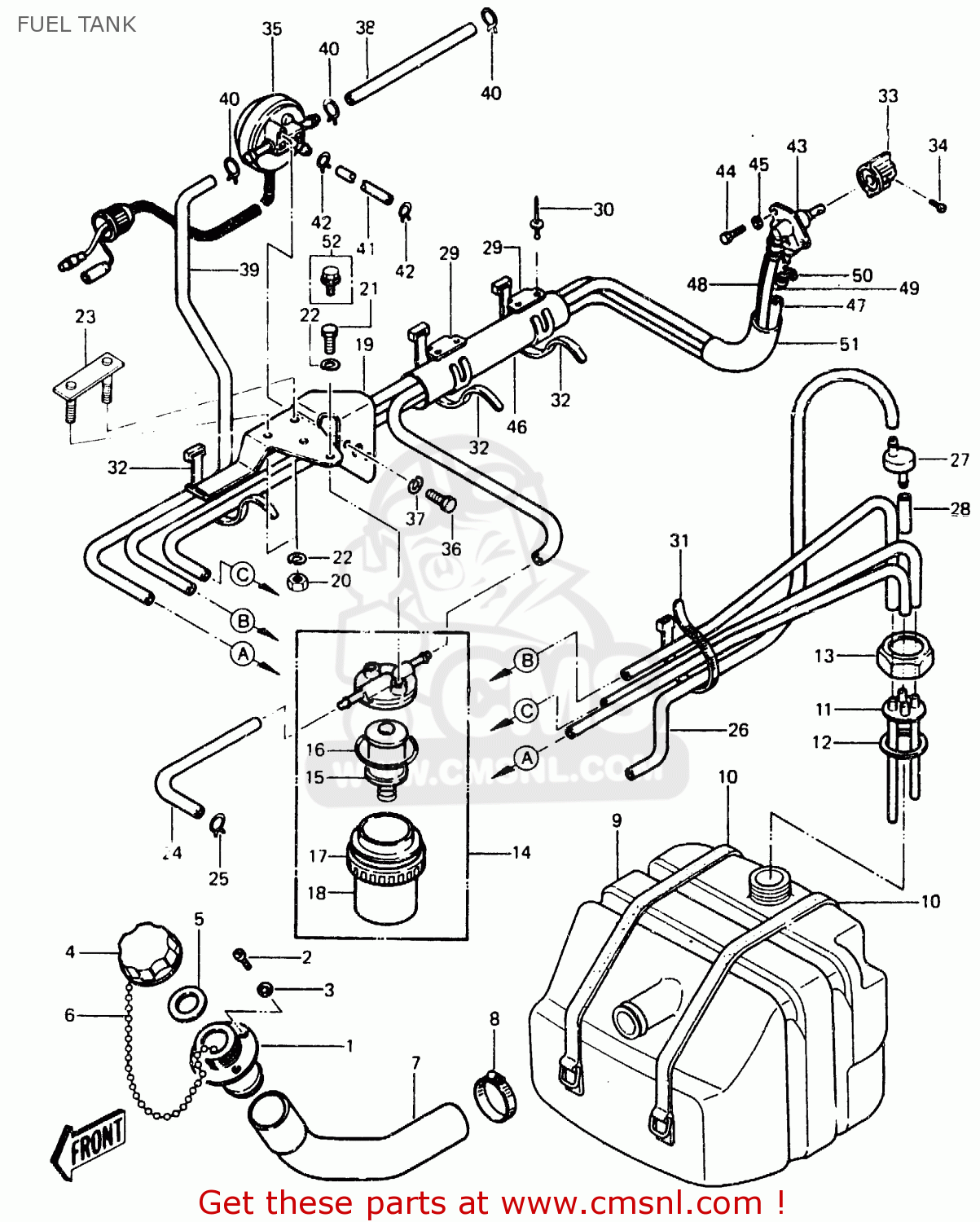 Kawasaki JS550-A7 JETSKI550 1988 UNITED KINGDOM FR AL IT ... kawasaki 750 jet ski wiring diagram 