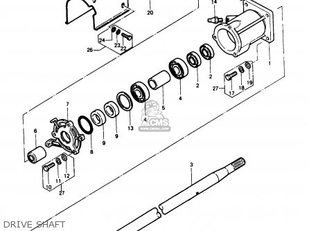 Kawasaki JS550-A7 JETSKI550 1988 USA parts lists and schematics