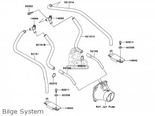 Bilge System - JT1100-F1 JETSKI1100 STX D.I. 2001 USA