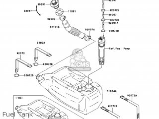 Kawasaki STX-12F´03 OEM section (Fuel-InjectionJT1200-B1) parts 