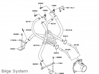 Bilge System - JT1200-D1 JETSKI STX-12F 2005 USA