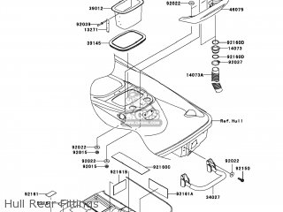 Kawasaki JT1200-B1 JETSKI STX-12F 2003 USA parts lists and