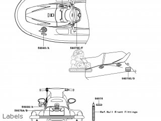 Kawasaki JT1200-B1 JETSKI STX-12F 2003 USA parts lists and