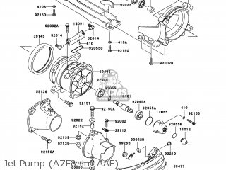 Kawasaki JT1500-AAF JETSKI STX-15F 2010 USA parts lists and schematics