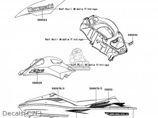 Kawasaki JT1500-C7F JETSKI ULTRA LX 2007 USA parts lists and