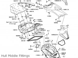 Kawasaki JT1500-JCF JETSKI ULTRA 300LX 2012 USA parts lists and 