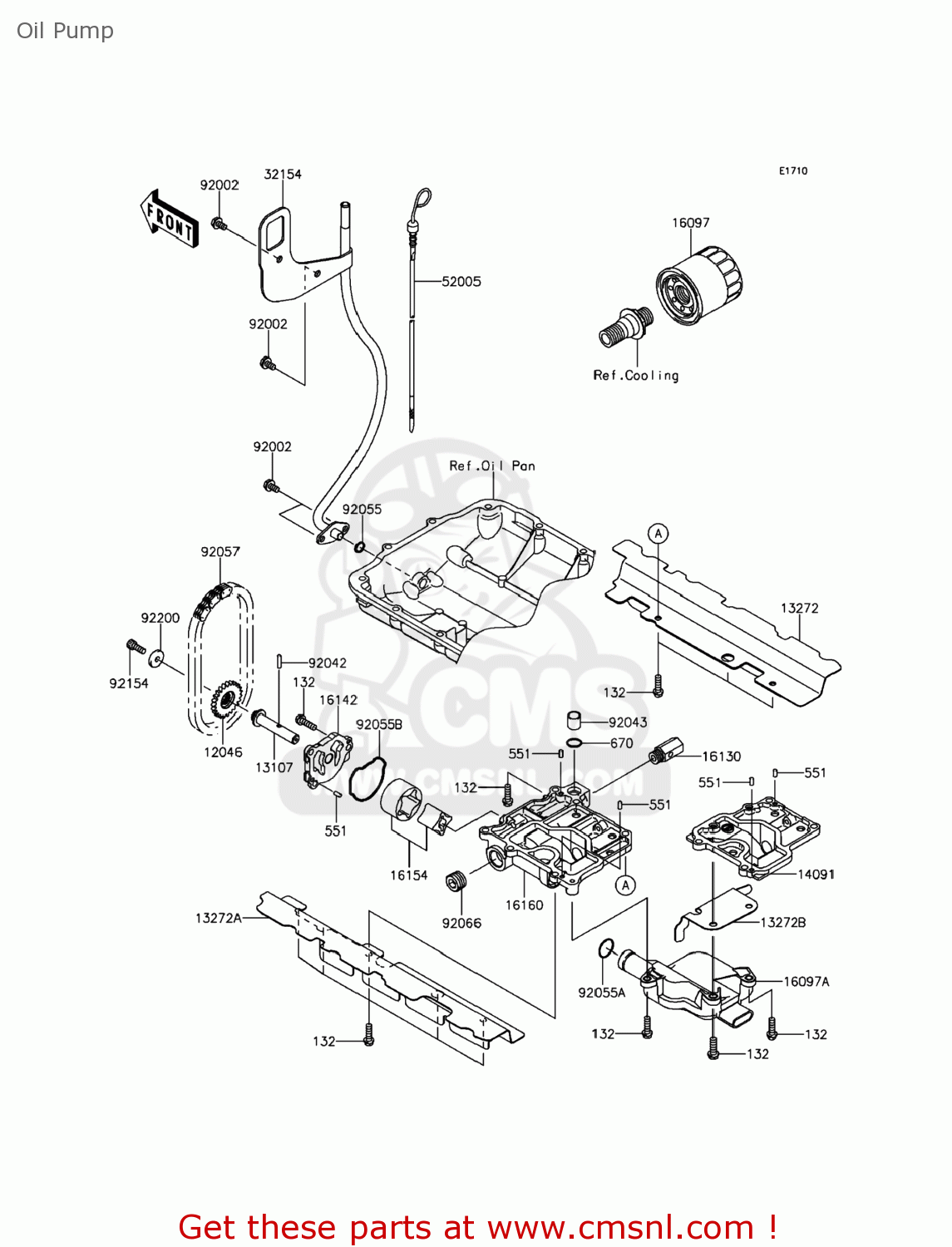 Kawasaki JT1500NEF JETSKI ULTRA 310R 2014 USA Oil Pump buy original