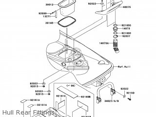 Kawasaki JT1500-A9F JETSKI STX-15F 2009 USA parts lists and