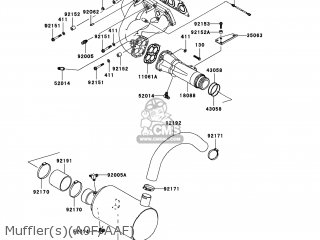 Kawasaki JT1500-A9F JETSKI STX-15F 2009 USA parts lists and