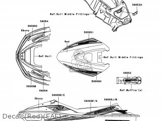 Kawasaki JET SKI ULTRA 260X 2010 Dissassembly sheet