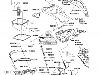 水上オートバイ用 Kawasaki ULTRA260X'09 OEM section (Hull-Front-Fittings) parts Used [X2209-26] Kawasaki ULTRA260X'09 OEM section (Handle-Pole) parts Used