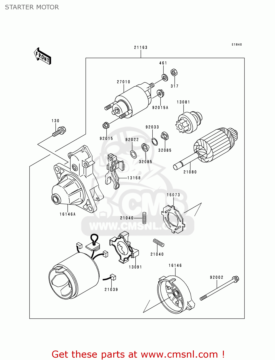 Starter Kawasaki Mule Caltric Starter Kompatibel Mit Kawasaki Mule 550 KAF300 1997 1998 Anlasser Für Mule 550 1997-2004