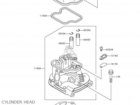 CYLINDER HEAD - KAF300-C2 MULE550 1998 USA
