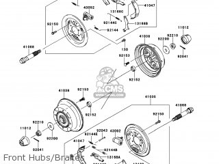 Kawasaki KAF400-BCF MULE600 2012 USA parts lists and schematics