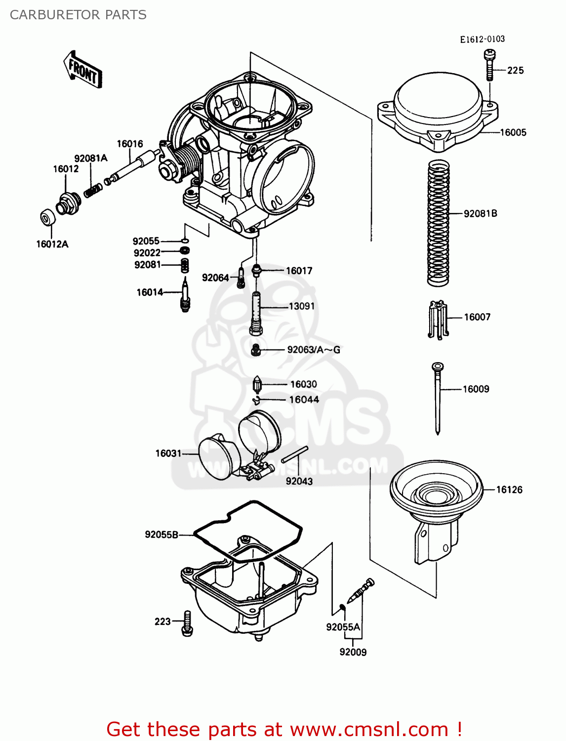 Kawasaki Kaf450-b1 Mule1000 1988 Usa Carburetor Parts - schematic ...