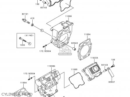 CYLINDER HEAD - KAF620-A2 MULE2510 1996 EUROPE