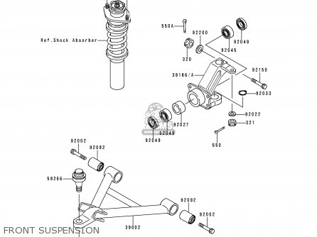 Kawasaki KAF620-A3 MULE2510 1997 EUROPE parts lists and schematics