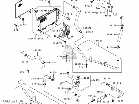 Kawasaki Kaf620-c4 Mule2500 1998 Europe parts list ... piping schematics 