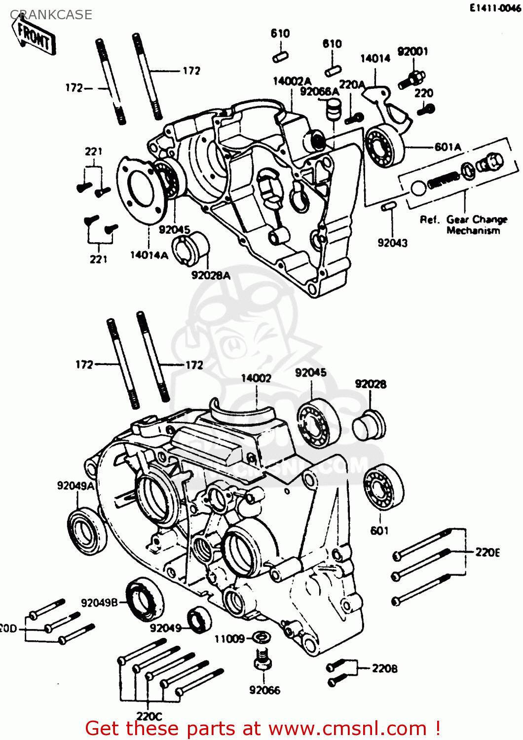CRANKCASE KC100C5 1987 USA