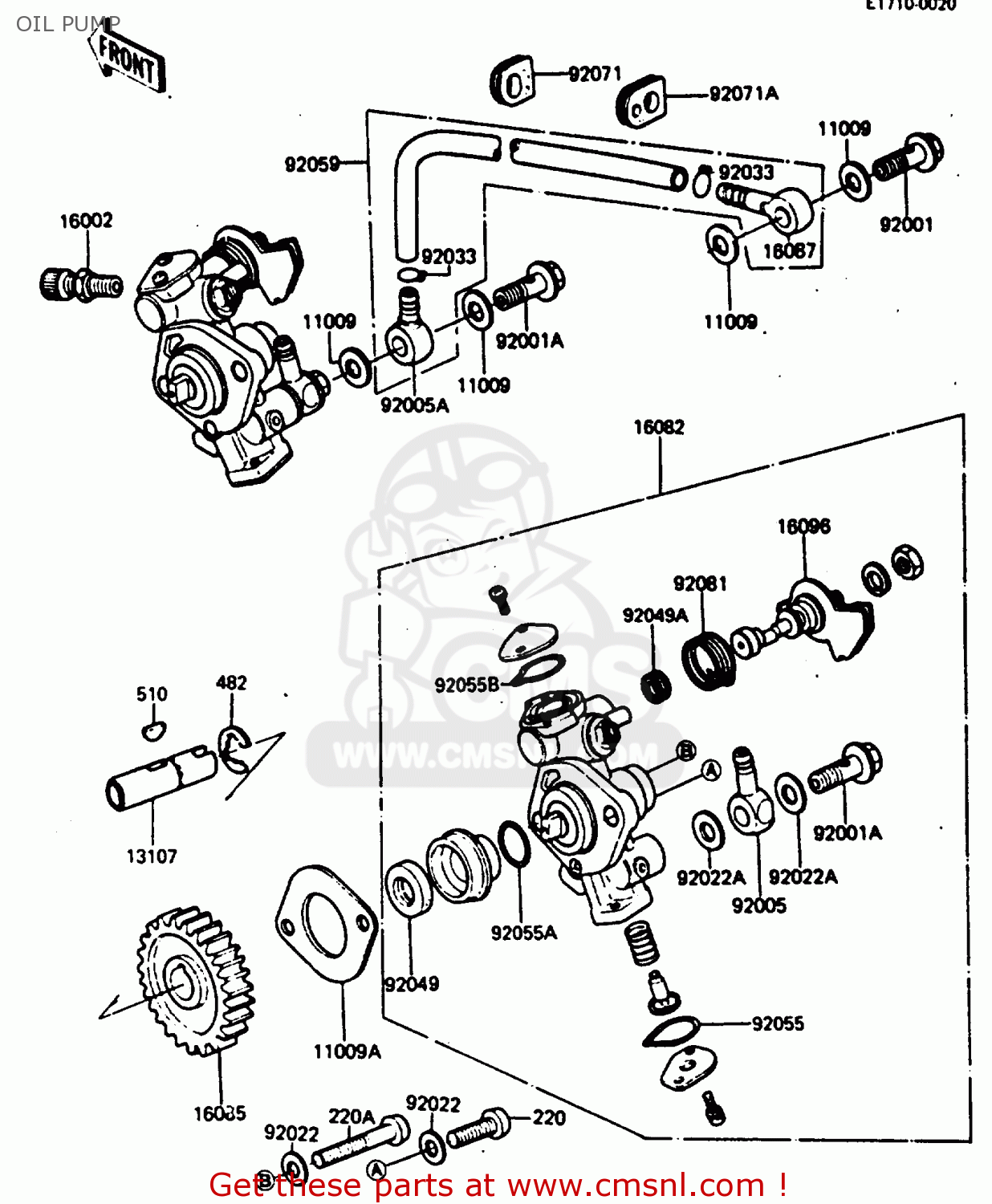 OIL PUMP KC100C5 1987 USA