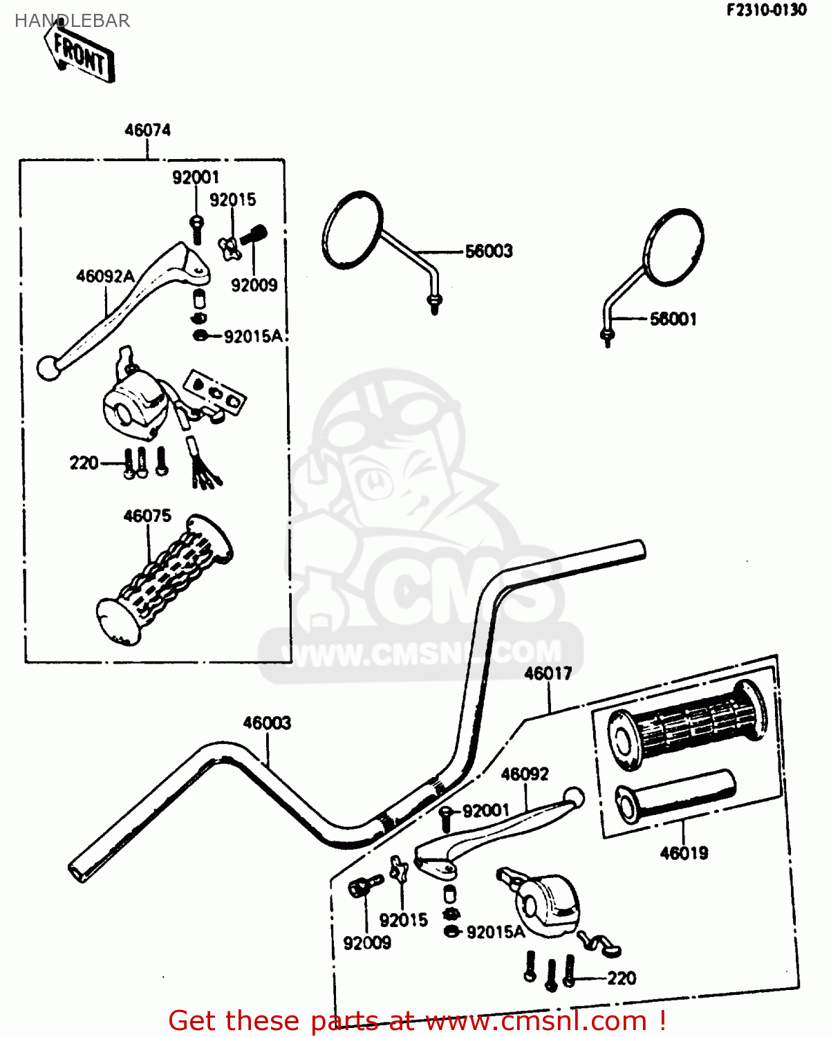 HANDLEBAR KC100C5 1987 USA