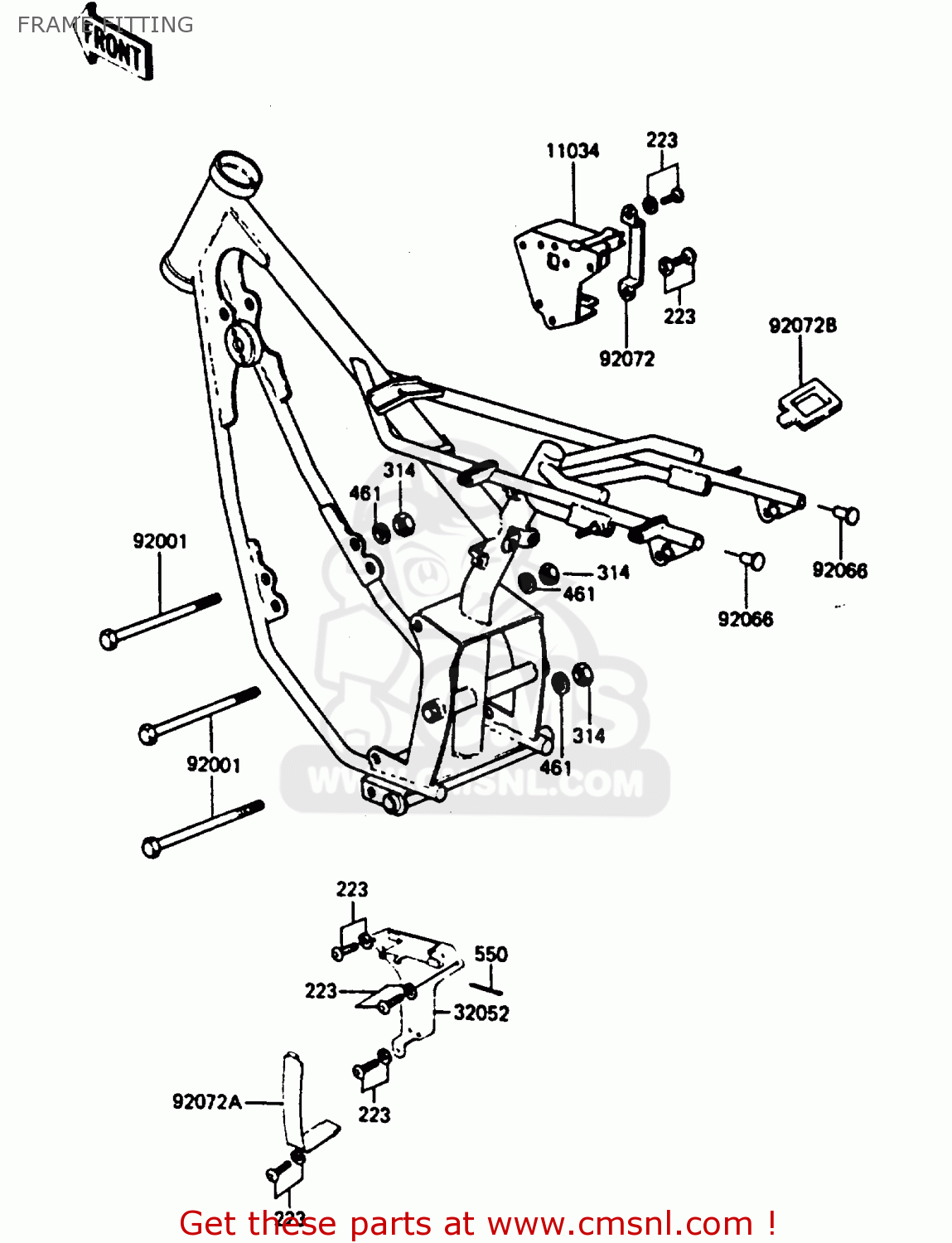 FRAME FITTING KC100C5 1987 USA