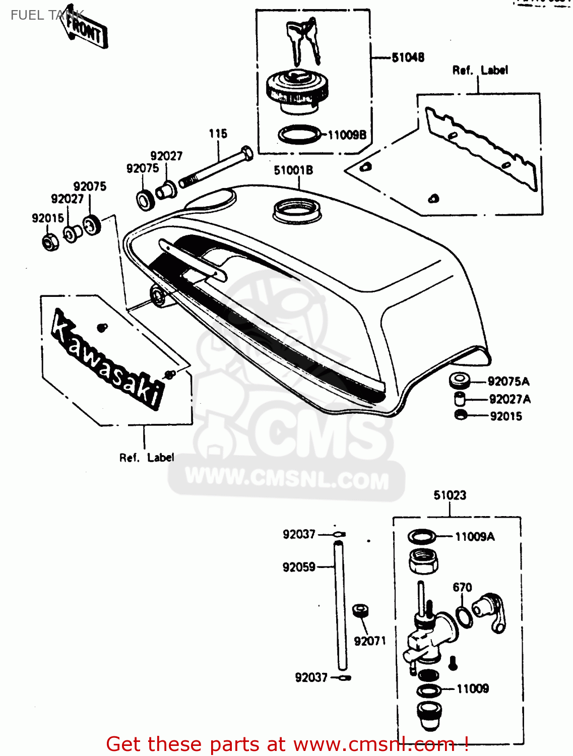 FUEL TANK KC100C5 1987 USA