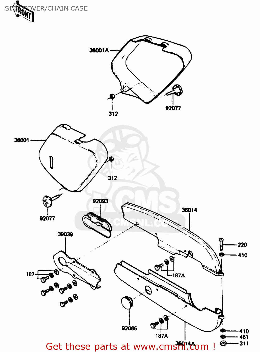 SIDE COVER/CHAIN CASE KC100C5 1987 USA