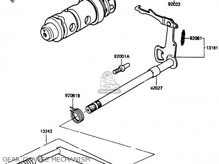 GEAR CHANGE MECHANISM - KC100C5 1987 USA
