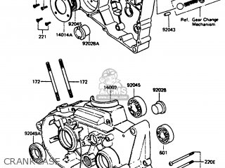CRANKCASE - KC100C5 1987 USA