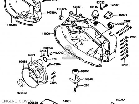 ENGINE COVER - KC100C5 1987 USA