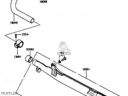 MUFFLER - KC100C5 1987 USA