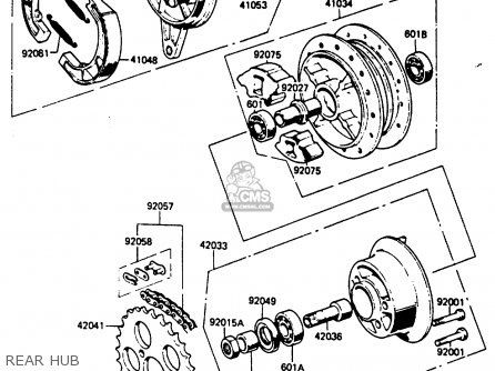 REAR HUB - KC100C5 1987 USA