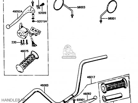 HANDLEBAR - KC100C5 1987 USA