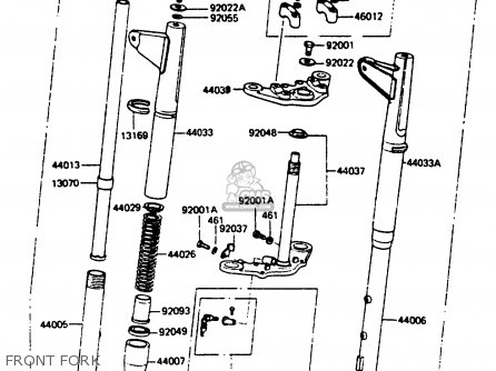 FRONT FORK - KC100C5 1987 USA