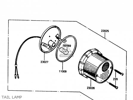 TAIL LAMP - KC100C5 1987 USA