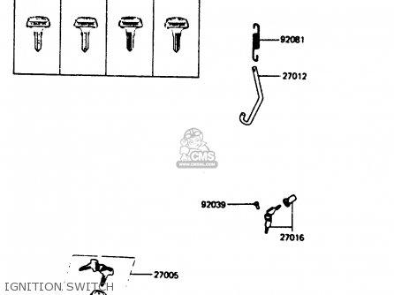 IGNITION SWITCH - KC100C5 1987 USA