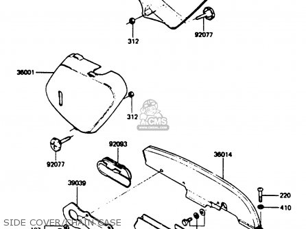 SIDE COVER/CHAIN CASE - KC100C5 1987 USA
